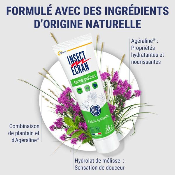 Insect Écran Crème Apaisante Après Piqûre - 30g - Soulage immédiatement les démangeaisons