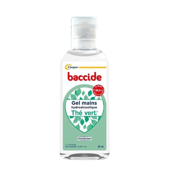 Baccide Gel Hydroalcoolique Mains Thé Vert - 30ml