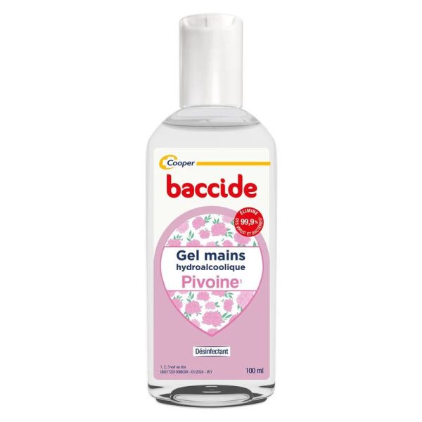 Baccide Gel Hydroalcoolique Mains Pivoine - 100ml