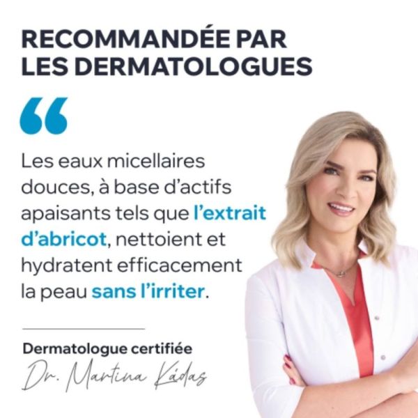 Uriage Eau Micellaire Thermale Peaux Sensibles 500 ml - Démaquille et renforce la défense naturelle de la peau