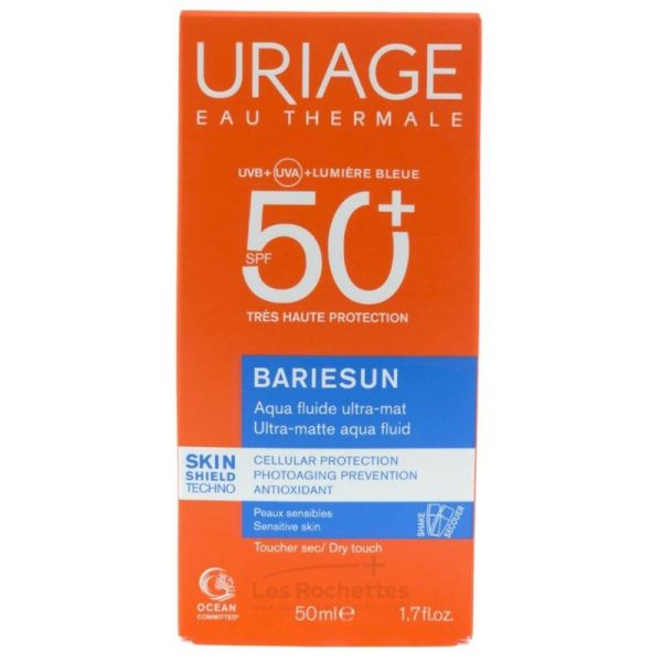 Uriage Bariésun Aqua Fluide Ultra-Mat SPF50+ 50ml – Protection et matité