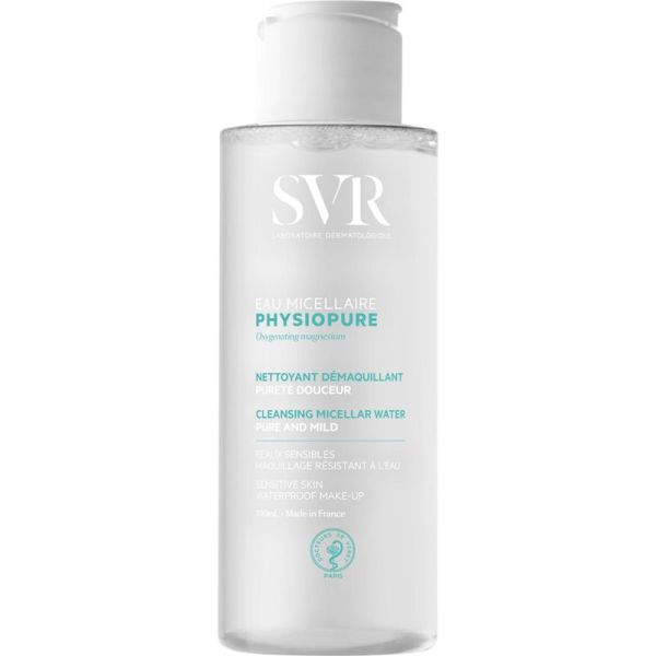 SVR Physiopure Eau Micellaire 100ml – Nettoyant purifiant et oxygénant