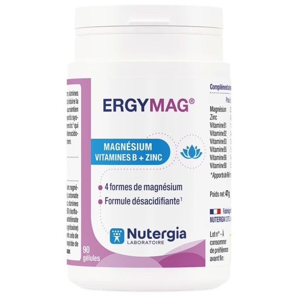 Nutergia Ergymag Magnésium - Fatigue, Nervosité et Sommeil - 45 gélules