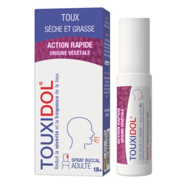 PediAct Touxidol® Spray Buccal Toux Sèche & Grasse Adulte - 30ml
