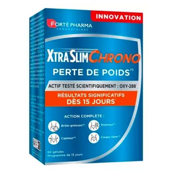 Forté Pharma XtraSlim Chrono Perte de Poids - Action Express - 60 Gélules