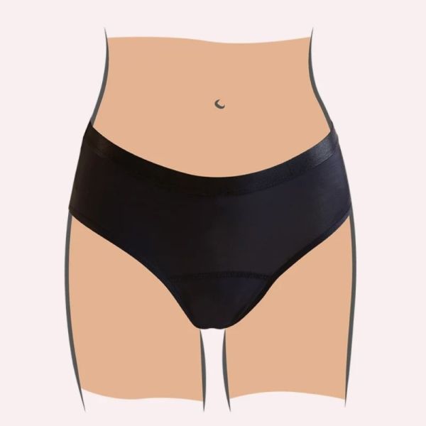 Saforelle Culotte Menstruelle Premières Règles 12-14 ans - Culotte en coton BIO ultra absorbante, flux abondant jusqu'à 12h
