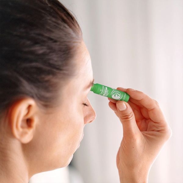 Puressentiel Resp OK Roller Sinus Express Bio 5 ml – Effet froid, soulage les sinus encombrés et libère la respiration
