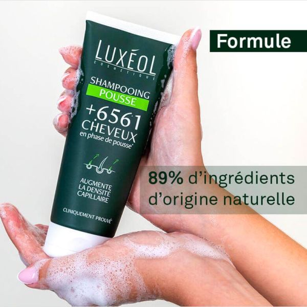 Luxéol Shampooing Pousse - 200ml -  Favorise la densité capillaire