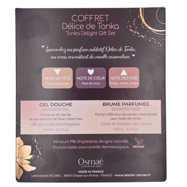 Osmaé Coffret Délice de Tonka - Soins parfumés vanille et tonka