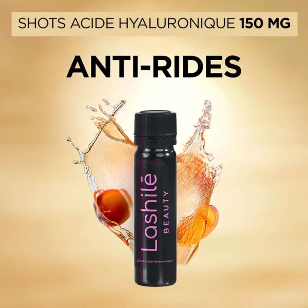 Lashilé Beauty Shots Acide Hyaluronique - 14 shots - Hydratation et Anti-âge