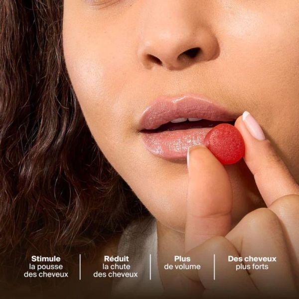 Naali Gummies Cheveux Pousse & Force - 60 Gummies Framboise