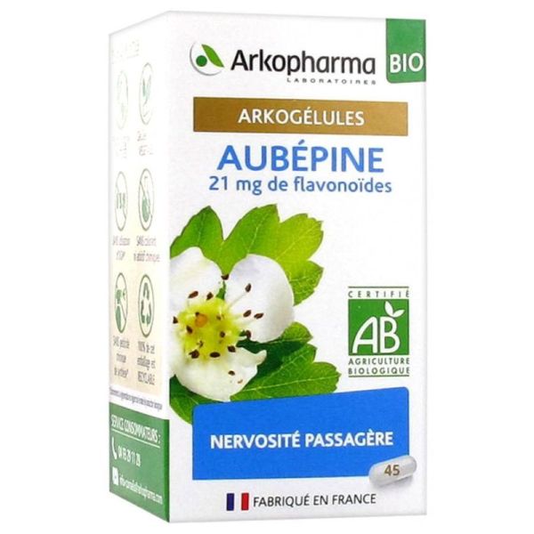 Arkopharma Arkogélules Aubépine Bio 45 gélules