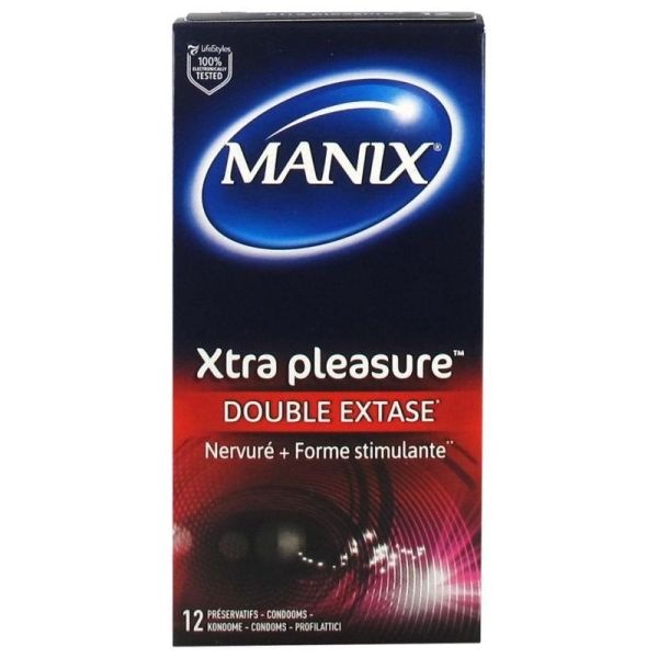 Manix Xtra Pleasure Double Extase - 12 Préservatifs