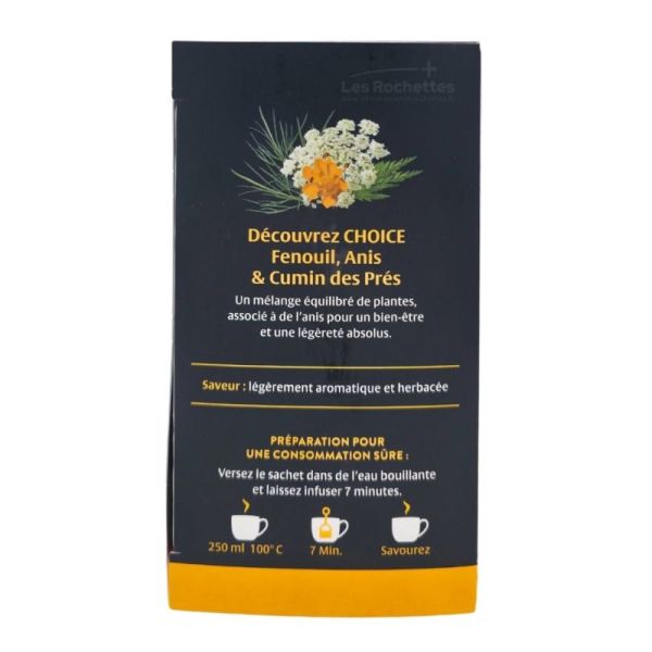 CHOICE Infusion Fenouil Anis Cumin des Prés Bio - 17 Sachets