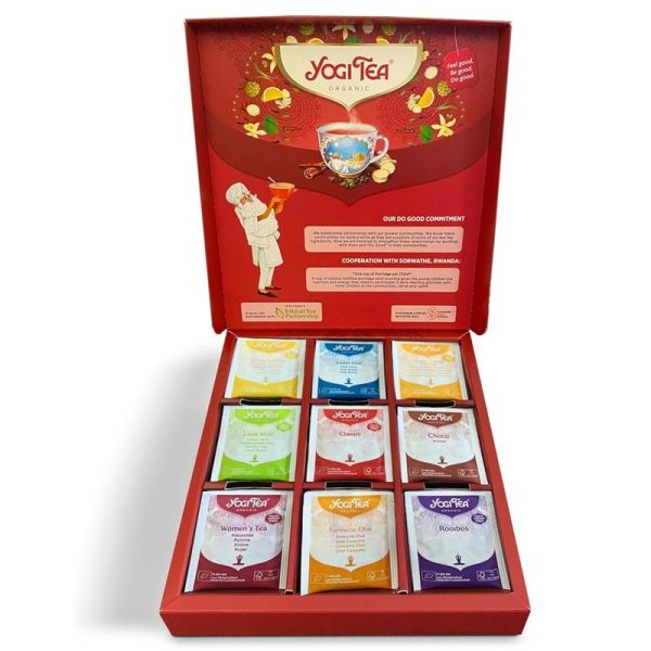 Yogi Tea Coffret Sélection Infusions 9 Saveurs Bio - 45 Sachets