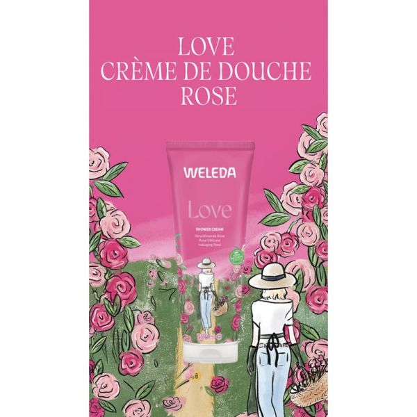 Weleda Love Crème de Douche 200ml – Douceur et éclat