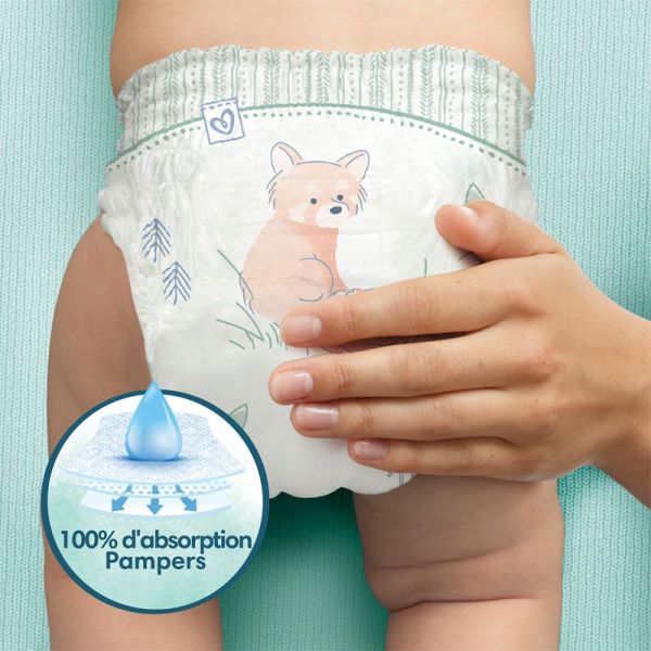 Pampers Harmonie Taille 4 / 9-14kg - 74 Couches Mega Pack - Zéro parfum et lotion, hypoallergénique