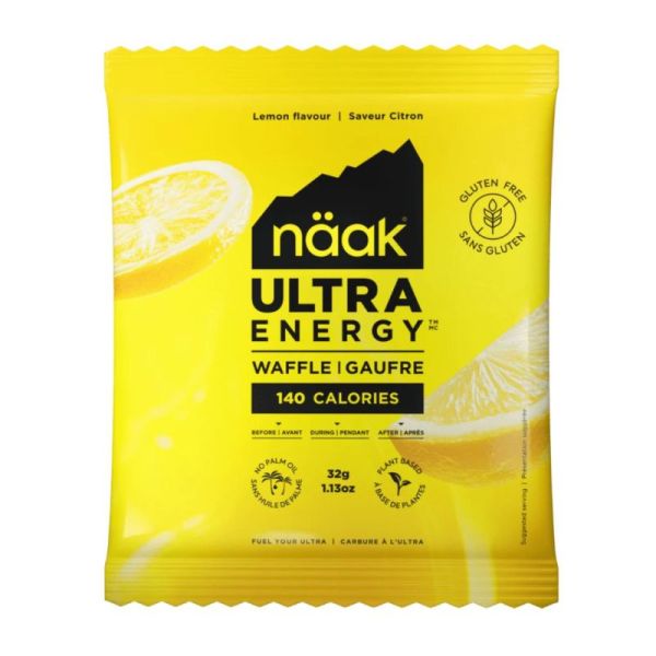 Naak Ultra Energy Gaufre Énergétique Sans Gluten Citron - 32g