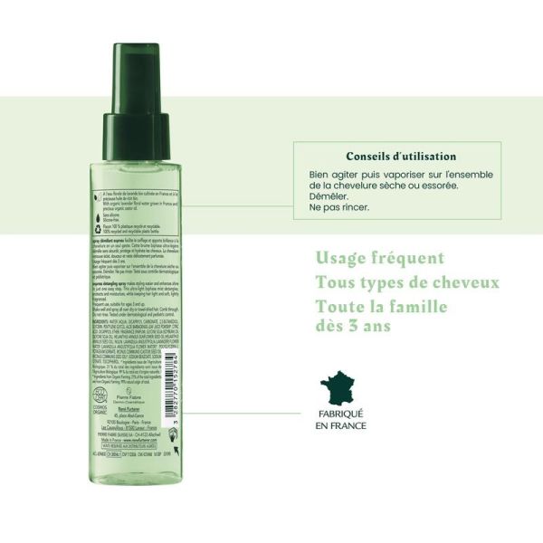 René Furterer Naturia Spray Démêlant Express Bio - 200 ml - Tous Types de Cheveux dès 3 Ans