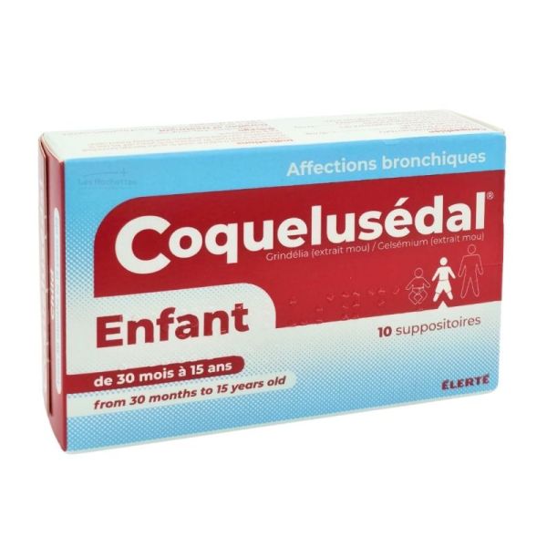 Coquelusédal Enfant - 10 suppositoires - Affections bronchiques