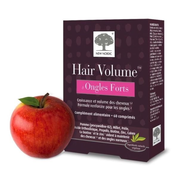 New Nordic Hair Volume Ongles Forts 60 comprimés - Volume des cheveux et force des ongles