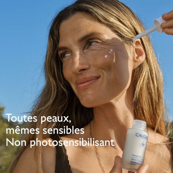Caudalie Vinoperfect Duo Anti-Taches de l'Été – Sérum 30ml et crème solaire SPF50 OFFERTE