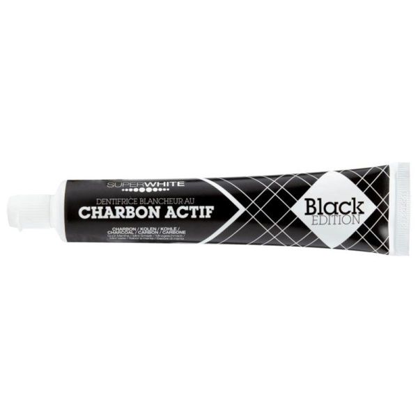 Superwhite Dentifrice Blancheur au Charbon Actif - Attenue le Jaunissement des Dents - 15ml