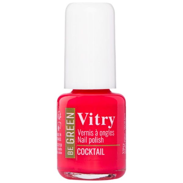 Vitry Be Green Vernis à Ongles - 6 ml - Couleur : Cocktail - Vernis vegan, naturel et innovant