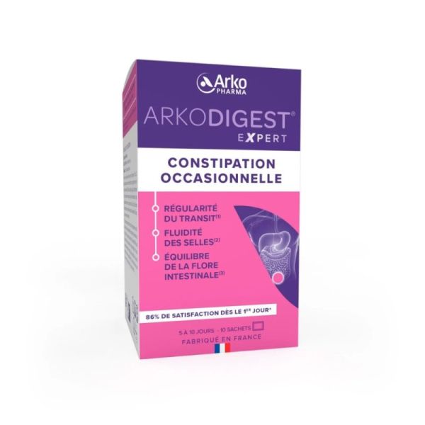 Arkopharma Arkodigest Expert Constipation Occasionnelle 10 sachets - Régularité du transit intestinal