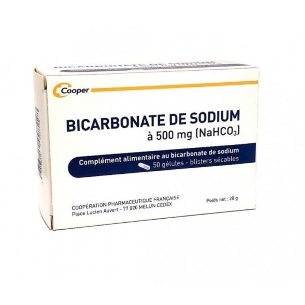 Cooper Bicarbonate de Sodium 500mg Confort Digestif - 50 Gélules