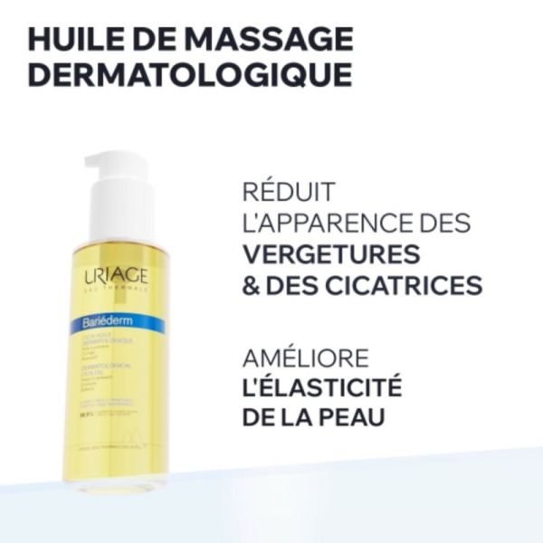Uriage Bariéderm-Cica Huile Dermatologique 100 ml - Prévient et corrige les vergetures