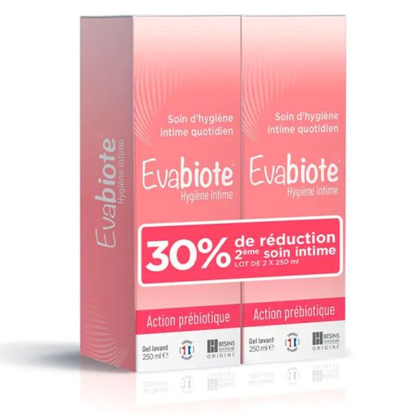 Besins Healthcare Evabiote Hygiène Intime Gel Lavant - 2x250ml