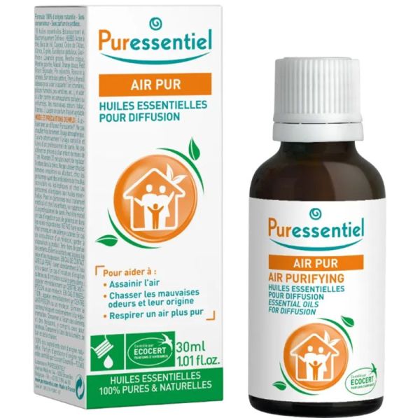 Puressentiel Air Pur Huiles Essentielles pour Diffusion - 30ml - Assainit l’air et élimine les mauvaises odeurs
