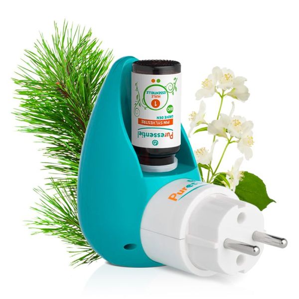 Puressentiel Diffuseur Ultrasonique Prise Clip & Diffuse - 1 unité - Bien-être par diffusion à froid