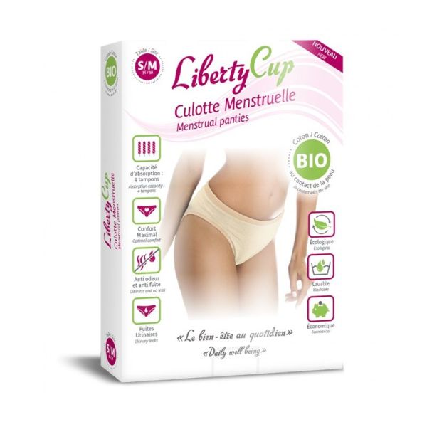 Liberty Cup Culotte Menstruelle Coton Bio Chair - Taille S/M