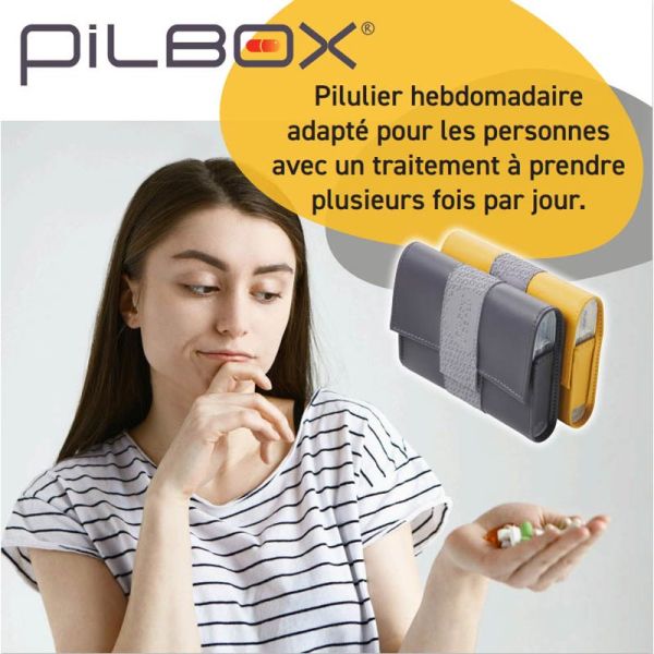 Pilbox Liberty Pilulier Semainier - 1 pièce - Organisation chic et discrète de vos traitements
