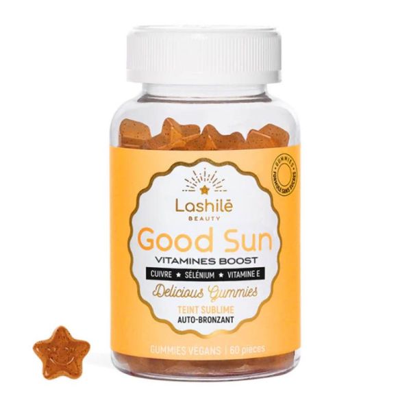 Lashilé Beauty Good Sun Vitamines Boost Teint Sublime Auto-Bronzant - Teint Hâlé - 60 Gummies