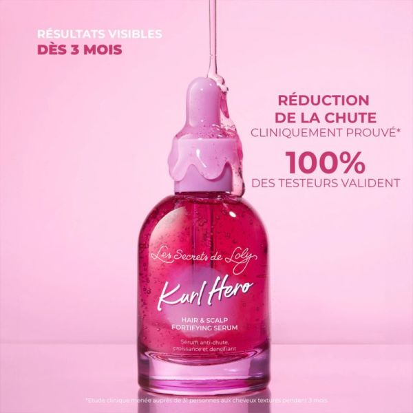 Les Secrets de Loly Kurl Hero Sérum Anti-Chute Croissance et Densifiant 50ml – Cheveux texturés