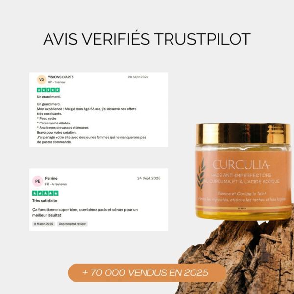 Curculia Crème Hydratante Au Curcuma 50ml – Éclat et anti-imperfections