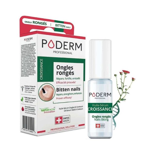 Poderm Huile-Sérum Croissance Ongles Rongés 8ml