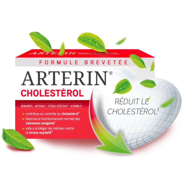 Arterin Cholestérol - 90 Comprimés - Contribue à réduire et contrôler le cholestérol sanguin