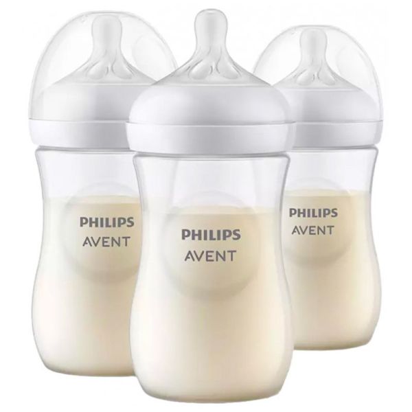 Avent Natural Response - 1 Mois et + - 3 biberons de 260ml