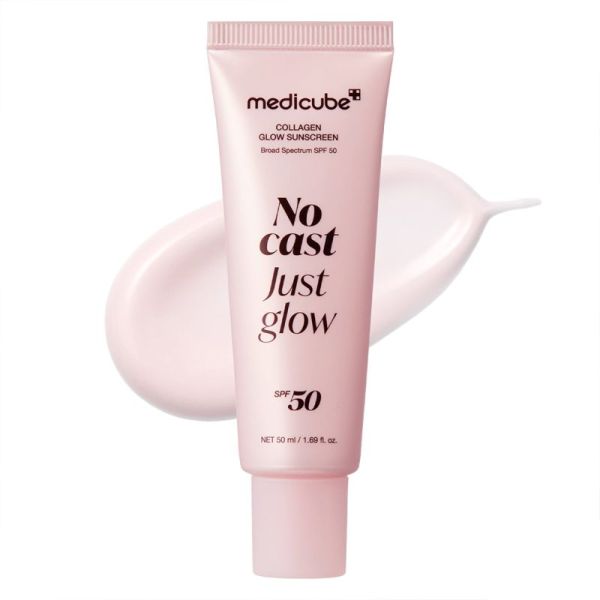 Medicube Écran Solaire Collagénique No Cast Just Glow SPF50 50ml – Protection et éclat