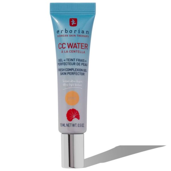 Erborian CC Water à la Centella Gel Teint Frais 15ml Teinte Doré – Soin teinté à l'acide hyaluronique