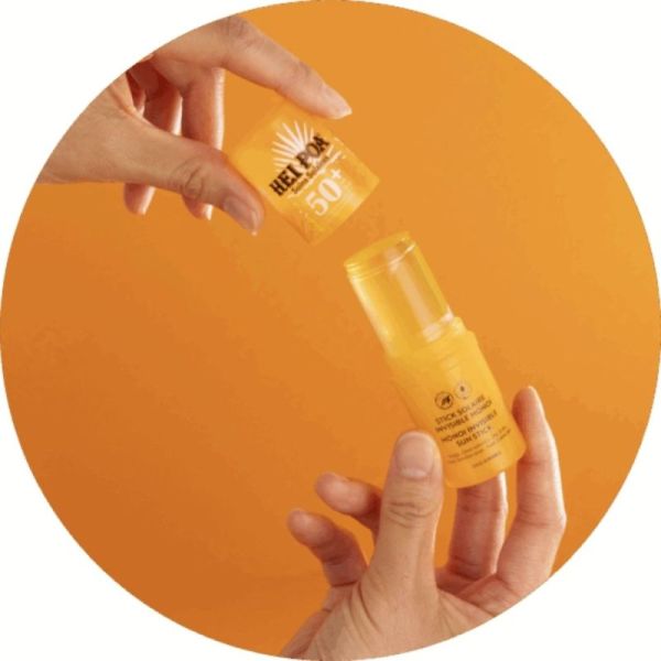 Hei Poa Stick Solaire Invisible SPF50+ au Monoï 15g - Très haute protection pour visage et zones sensibles