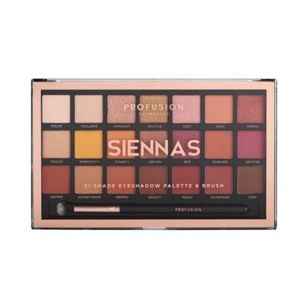 Profusion Cosmetics Palette Yeux 21 Pro Siennas