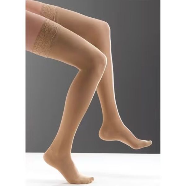 Thuasne Venoflex Secret Opaque Classe 2 Bas de Contention Doré - Long - Taille 3