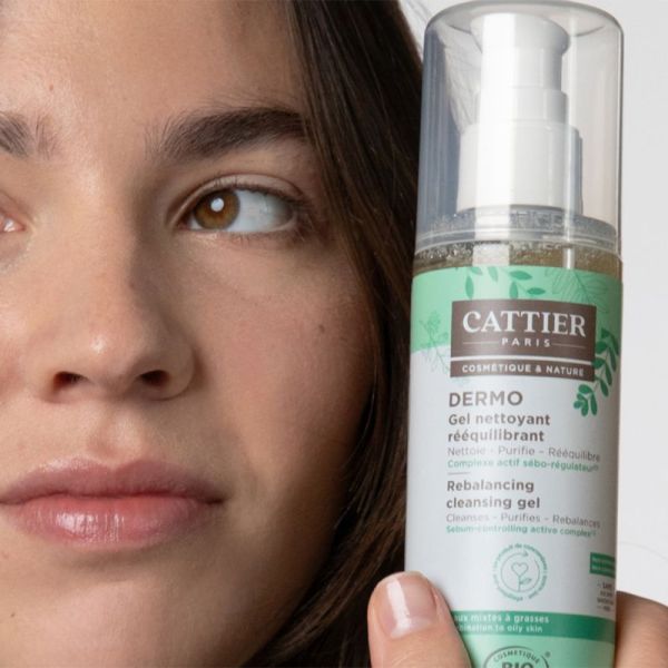 Cattier Gel Nettoyant Rééquilibrant 200ml – Peaux mixtes à grasses