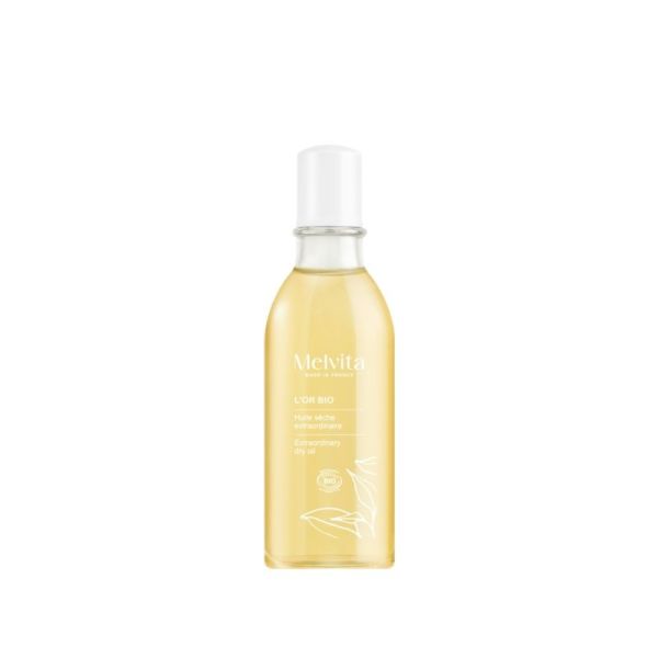 Melvita Huile Extraordinaire L'Or Bio 50 ml - Nutrition, éclat immédiat et effet gloss