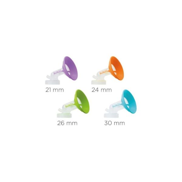 Kitett Kit Expression Double KOLOR - 21mm / Violet - Taille S - 1 kit - Pour tire-lait FISIO et FISIO PRO